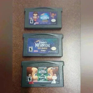 Jimmy  Neutron Nintendo Game Boy Advance GBA Bundle *Tested*